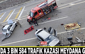 Van'da 3 bin 584 trafik kazası meydana geldi
