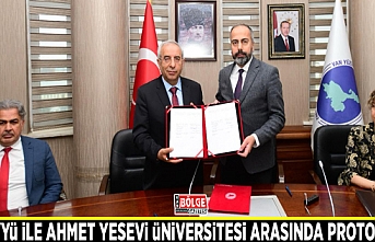 Van YYÜ ile Ahmet Yesevi Üniversitesi arasında protokol…