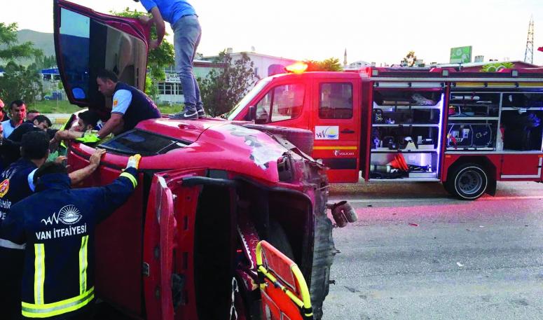Van'da trafik kazası; 1 yaralı 