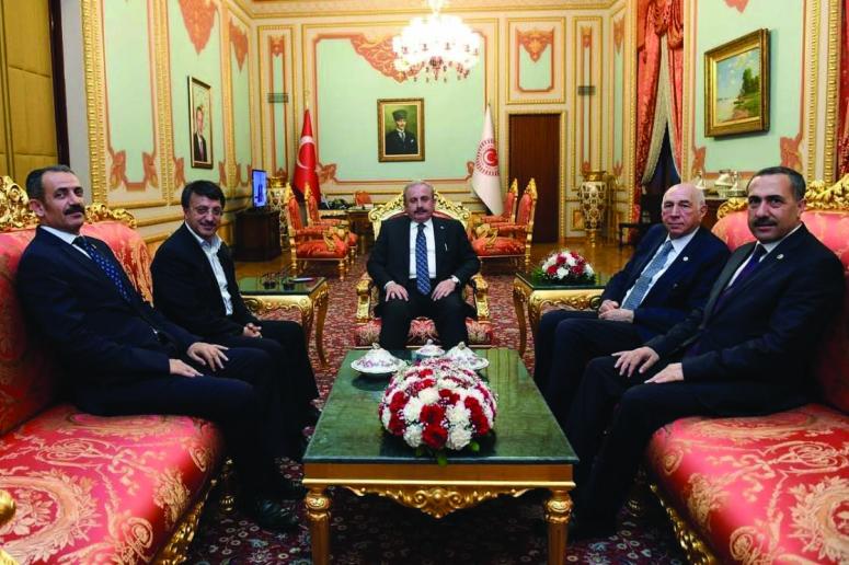 Türkmenoğlu ve vekillerden, Başkan Şentop'a ziyaret…