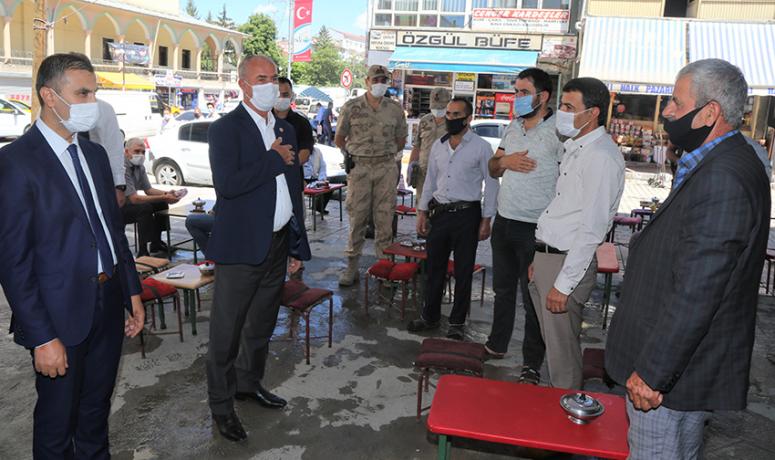 Tuşba'da kaymakam ve belediye başkanından koronavirüs denetimi…