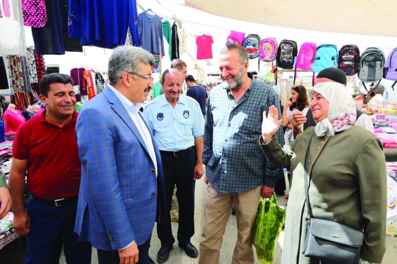 Vali Bilmez'den halk pazarına ziyaret...