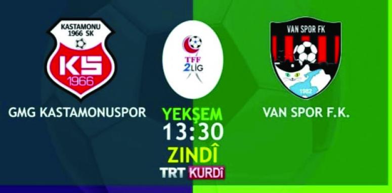 Vanspor'un maçı TRT Kurdi'de…