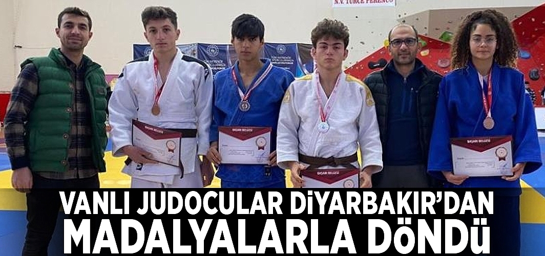 Vanlı Judocular Diyarbakır’dan madalyalarla döndü