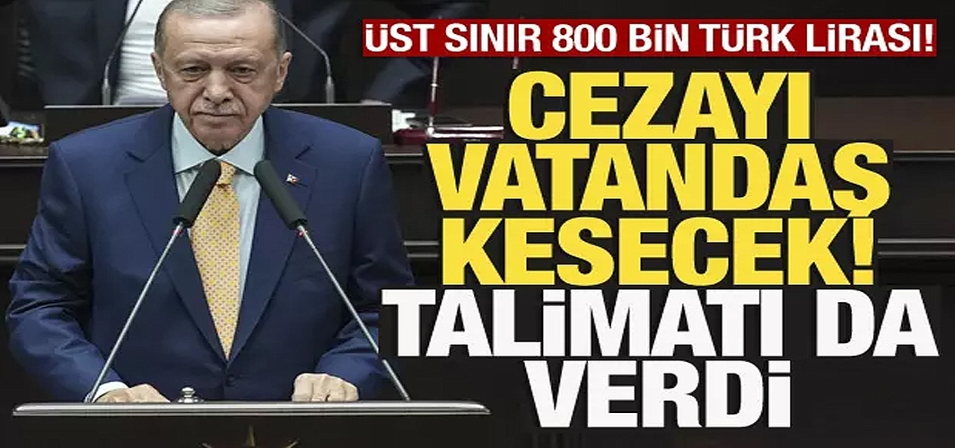 Cezayı vatandaş kesecek! Erdoğan da talimatı verdi, Meclis'e geliyor