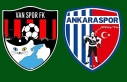 Vanspor- Ankaraspor maçında ilk yarı 0-0 beraberlikle...
