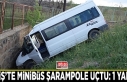 Erciş’te minibüs şarampole uçtu: 1 yaralı