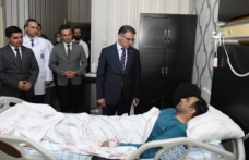 Vali Balcı'dan yaralı vali yardımcısına ziyaret