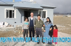 Başkan Akman, engelli aileyi yeni bir ev ile sevindirdi