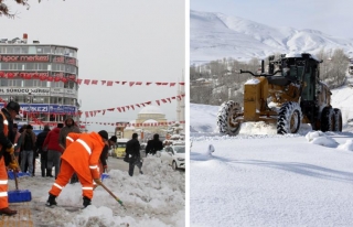 Büyükşehir'den karla mücadele çalışmaları…