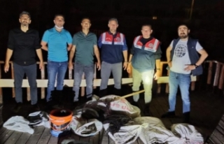 Kaçak avlanan 250 kilogram balığa el konuldu