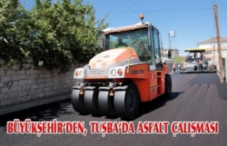 Büyükşehir'den, Tuşba'da asfalt çalışmaları...