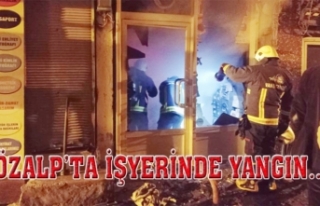 Özalp'taki yangına itfaiye müdahalesi...