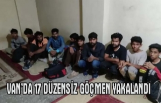 Van'da 17 düzensiz göçmen yakalandı