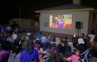 Muradiye'de açık havada sinema etkinliği