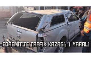 Edremit'te trafik kazası: 1 yaralı