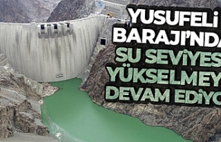 Yusufeli Barajı'nda su seviyesi yükselmeye devam...