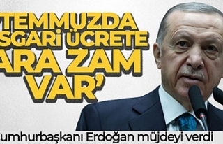 Cumhurbaşkanı Erdoğan: Temmuzda asgari ücrete...