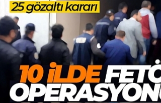 İzmir merkezli 10 ilde FETÖ operasyonu: 25 gözaltı...