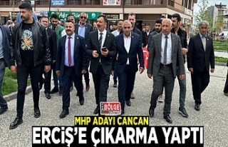 MHP Adayı Cancan Erciş’e çıkarma yaptı
