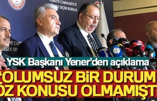 YSK Başkanı Yener: 'İkinci tur oy verme süreci...