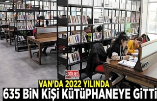 Van'da 2022 yılında 635 bin kişi kütüphaneye...