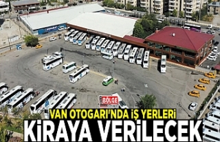 Van Otogarı'nda iş yerleri kiraya verilecek