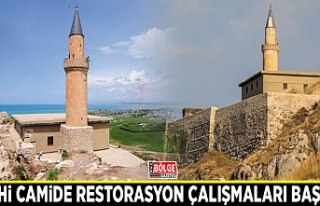 Tarihi camide restorasyon çalışmaları başladı