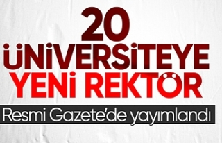 20 üniversiteye rektör ataması Resmi Gazete'de