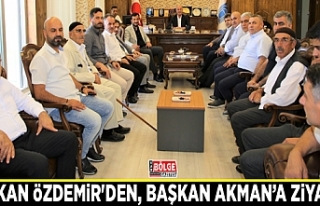 Başkan Özdemir'den, Başkan Akman’a ziyaret