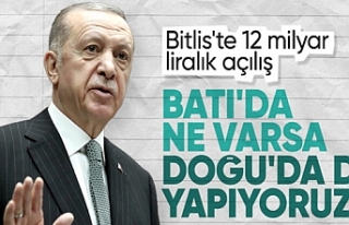 Cumhurbaşkanı Erdoğan'dan Bitlis'te önemli...