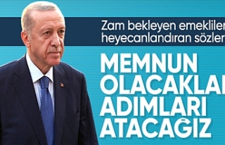Cumhurbaşkanı Erdoğan'dan emekliler için...