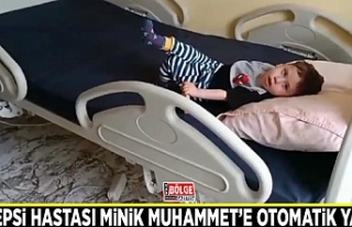 Epilepsi hastası minik Muhammet’e otomatik yatak