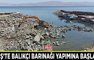 Erciş’te balıkçı barınağı yapımına başlandı