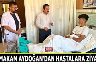 Kaymakam Aydoğan’dan hastalara ziyaret
