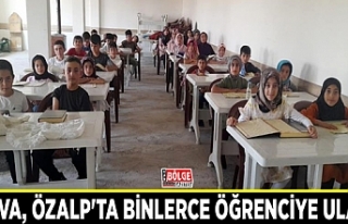 TÜGVA, Özalp'ta binlerce öğrenciye ulaştı