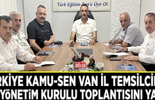 Türkiye Kamu-Sen Van İl Temsilciliği ilk yönetim...