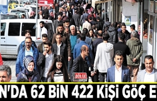Van'da 62 bin 422 kişi göç etti
