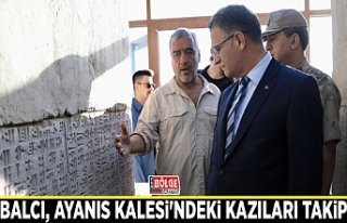 Van Valisi Balcı, Ayanıs Kalesi'ndeki kazıları...