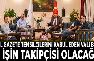 Yerel gazete temsilcilerini kabul eden Vali Balcı:...