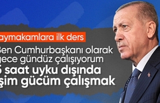 Cumhurbaşkanı Erdoğan çalışma temposunu anlattı:...