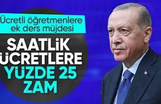 Cumhurbaşkanı Erdoğan'dan ücretli öğretmenlere...