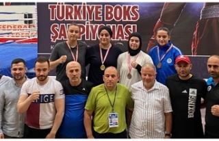 Edremitli boksörler Türkiye Şampiyonu oldu