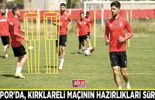 Vanspor'da, Kırklarelispor maçının hazırlıkları...