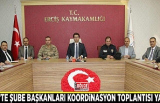 Erciş’te şube başkanları koordinasyon toplantısı...