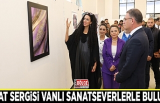 Nur Aydın’ın sanat sergisi Vanlı sanatseverlerle...