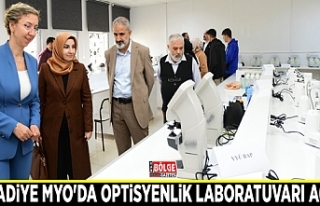Van YYÜ Muradiye MYO'da optisyenlik laboratuvarı...