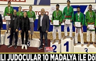 Vanlı judocular 10 madalya ile döndü