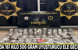 Van'da 161 kilo 500 gram uyuşturucu ele geçirildi