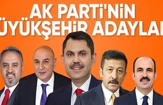 İşte AK Parti'nin büyükşehir belediye başkan...